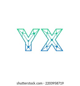 Abstract Initial Letters Yx Logo Line Stock Vector (Royalty Free ...