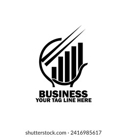 Abstract Initial Logo. Black color isolated on White Background.  Business Branding Logos. Flat Vector Logo Design Template Element icon.