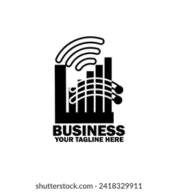 Abstract Initial Logo. Black color isolated on White Background. 
Business Branding Logos. Flat Vector Logo Design Template Element icon.