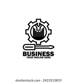 Resumen Logo Inicial. Color negro aislado en fondo blanco.  Logotipos de promoción de marca comercial. Icono de elemento de plantilla de diseño de logotipo de vector plano.