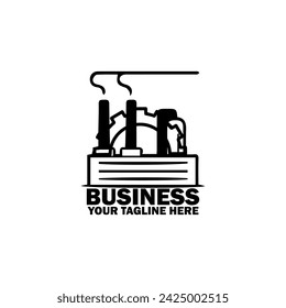 Abstract Initial Logo. Black color isolated on White Background.  Business Branding Logos. Flat Vector Logo Design Template Element icon.