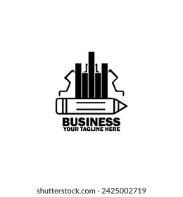 Abstract Initial Logo. Black color isolated on White Background.  Business Branding Logos. Flat Vector Logo Design Template Element icon.
