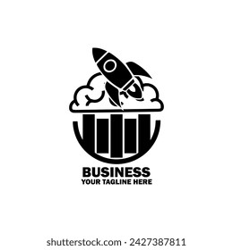 Abstract Initial Logo. Black color isolated on White Background.  Business Branding Logos. Flat Vector Logo Design Template Element icon.