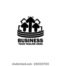 Abstract Initial Logo. Black color isolated on White Background. Business Branding Logos. Flat Vector Logo Design Template Element icon.