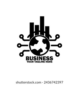 Abstract Initial Logo. Black color isolated on White Background.  Business Branding Logos. Flat Vector Logo Design Template Element icon.