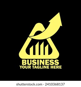 Abstract Initial  Logo. golden color isolated on black Background. Business Branding Logos. Flat Vector Logo Design Template Element icon.