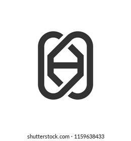 abstract initial A logo template