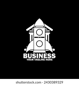 Abstract Initial Logo. White color isolated on White Background.  Business Branding Logos. Flat Vector Logo Design Template Element icon.