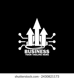 Abstract Initial Logo. White color isolated on Black  Background. Business Branding Logos. Flat Vector Logo Design Template Element icon.