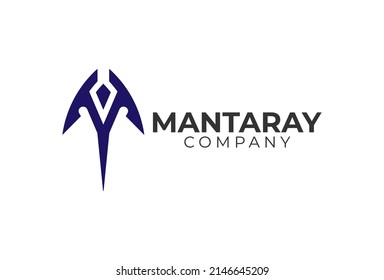 Resumen Inspiración en el diseño del logotipo inicial de M Manta Ray