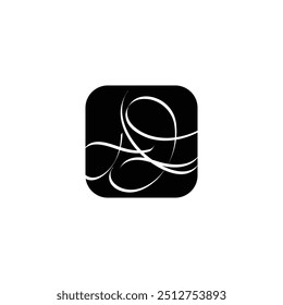 Abstract initial monogram letter AF or fa logo design template 