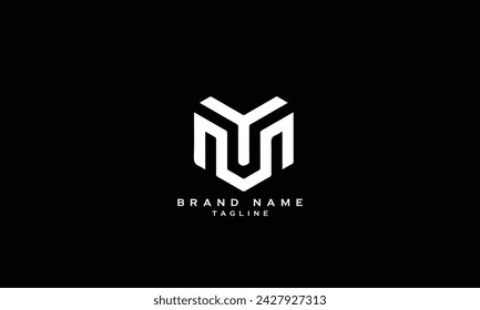 Abstract initial monogram letter alphabet logo design
