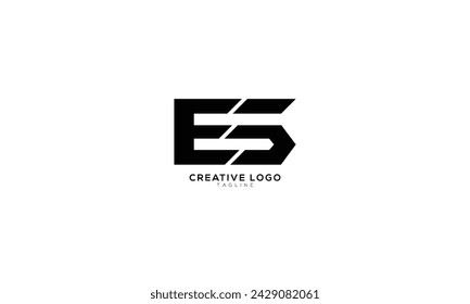 Abstraktes anfängliches Monogramm-Buchstaben-Alphabet-Logo-Design