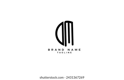Abstract initial monogram letter alphabet logo design