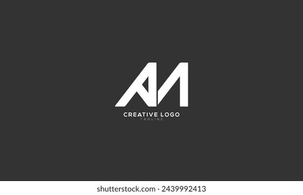EIN abstraktes erstes Monogramm Buchstaben-Alphabet Logo Design