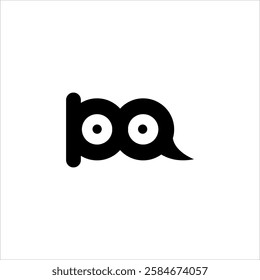 Abstract initials AQ or Q monogram logo design, icon for business, template, simple, elegant