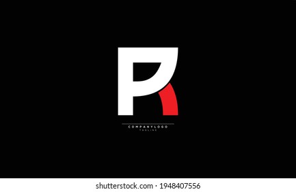 ABSTRACT INITIALS CREATIVE TEXT SYMBOL MONOGRAM ALPHABET PR