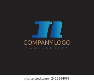 Abstract initials letter RN simple logo design vector inspiration.