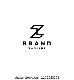 Abstrakte Initials Letter Z Logo Design. Abstrakte Linien minimalistisches Initial Letter Z Logo Design.