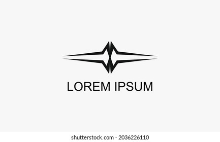 abstract initials logo simple design letters M,W,MW,WM, heart rate