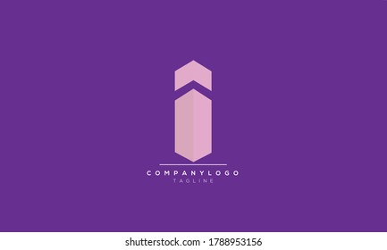 I abstract initials monogram letter text alphabet logo design