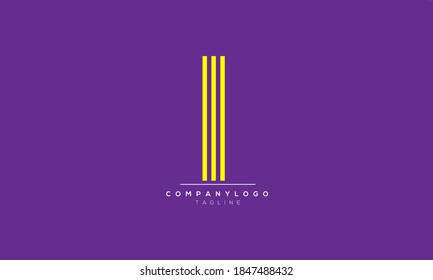 I abstract initials monogram letter text alphabet logo design