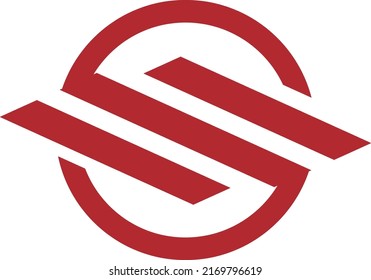 Abstract initials SE letter logo design vector illustration. The letter SE is suitable for business and technology company logos in red color.