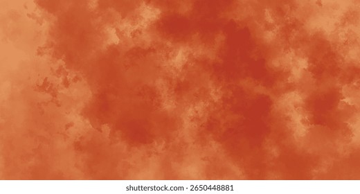 Abstract Ink Art of Red and Ochre Smoke Clouds on a Paper Texture

