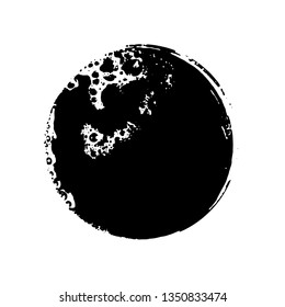 Abstract ink background. Marble style. Black paint stroke texture on white paper. Wallpaper for web and game design. Grunge mud art. Macro image of pen juice. Dark Smear