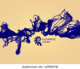 Abstract ink background. Paint splatter background. Vector illustration.