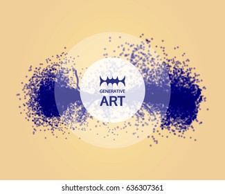 Abstract ink background. Paint splatter background. Vector illustration.
