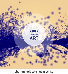Abstract ink background. Paint splatter background. Vector illustration.