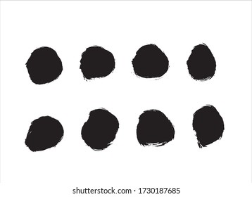 vector de fondo de trazo de pintura negra de tinta abstracta