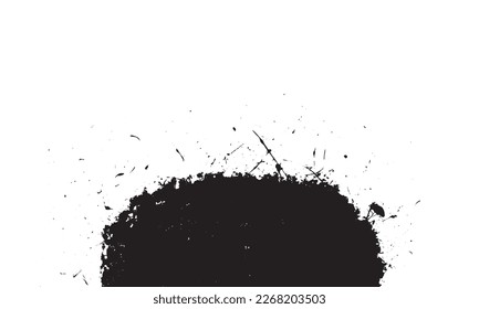 Abstract ink Black Splash Background black watercolor splash isolated