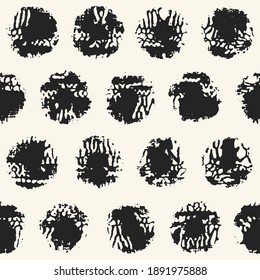 Abstract Ink Blotch Dots Pattern