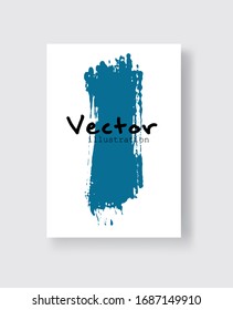 Abstract ink brush banners with grunge effect. Vector illustration