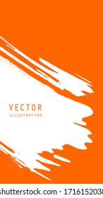 Abstract ink brush banners with grunge effect. Japanese style. Vector illustration