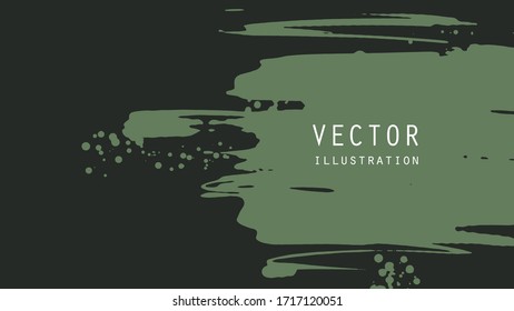 Abstract ink brush banners with grunge effect. Japanese style. Vector illustration