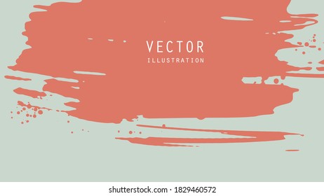 Abstract ink brush banners with grunge effect. Japanese style. Vector illustration