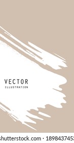 Abstract ink brush banners with grunge effect. Japanese style. Vector illustration