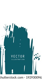 Abstract ink brush banners with grunge effect. Japanese style. Vector illustration