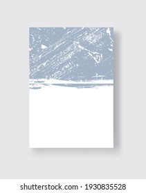 Abstract ink brush banners with grunge effect. Vector illustration