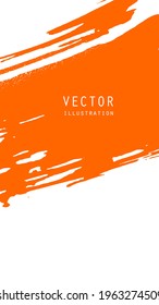 Abstract ink brush banners with grunge effect. Japanese style. Vector illustration