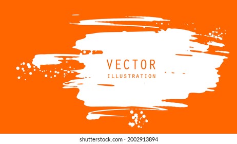 Abstract ink brush banners with grunge effect. Japanese style. Vector illustration