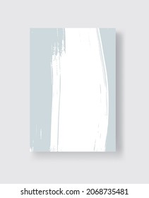 Abstract ink brush banners with grunge effect. Vector illustration