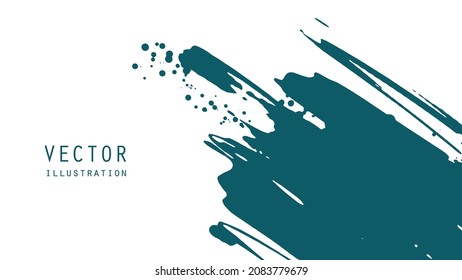 Abstract ink brush banners with grunge effect. Japanese style. Vector illustration