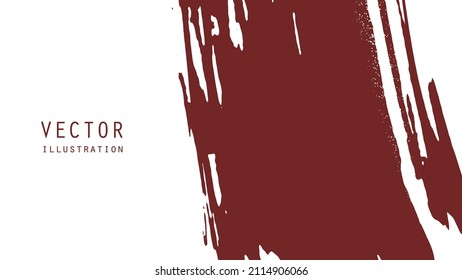 Abstract ink brush banners with grunge effect. Japanese style. Vector illustration