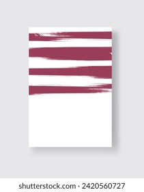 Abstract ink brush banners with grunge effect. Vector illustration