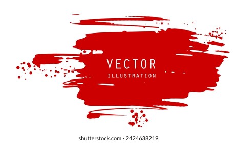 Abstract ink brush banners with grunge effect. Japanese style. Vector illustration