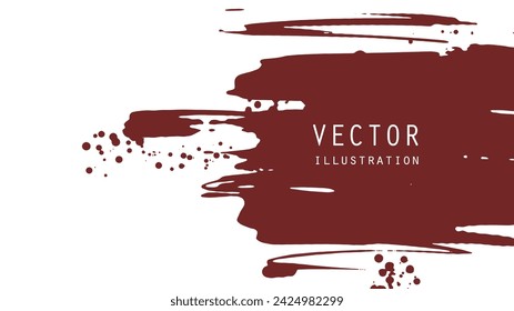 Abstract ink brush banners with grunge effect. Japanese style. Vector illustration